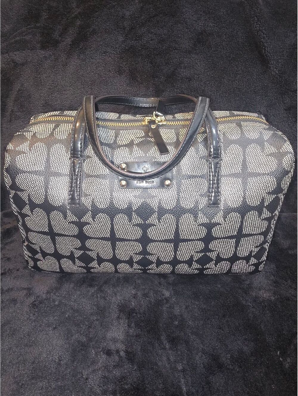 129. Kate Spade Kaleigh Ace Spades Satchel Handbag